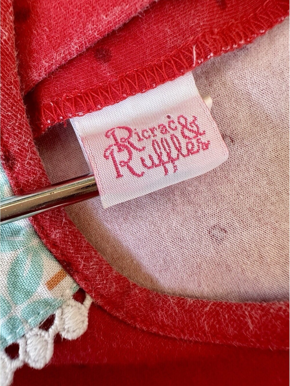 Girls Ricrac and Ruffles Dress Size 4T - Picture 4 of 7